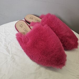 So Me Women's Vibrant Pink Plush Slippers Women Size 8.5
